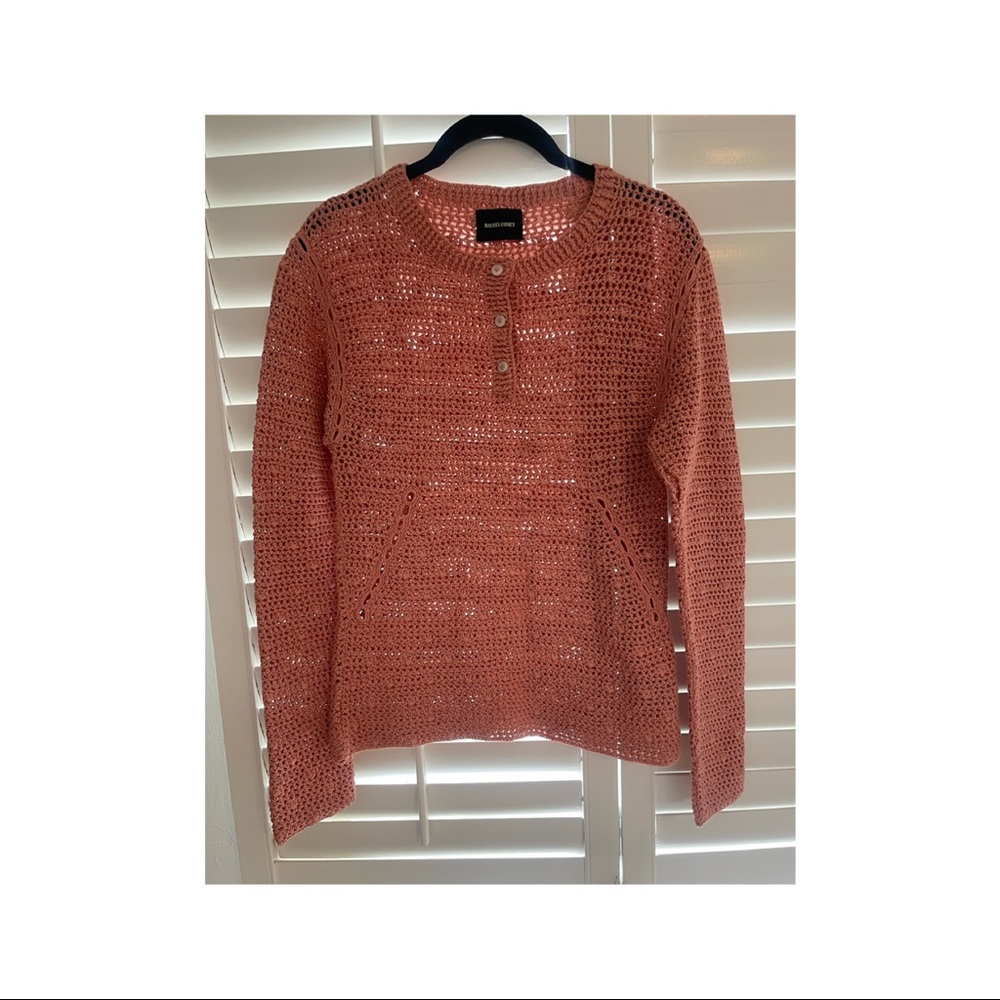 New Rachel Comey crochet top medium blush color $425